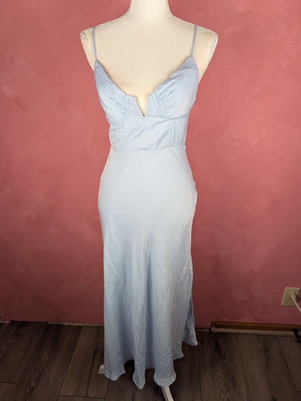 Light blue hello molly midi dress
